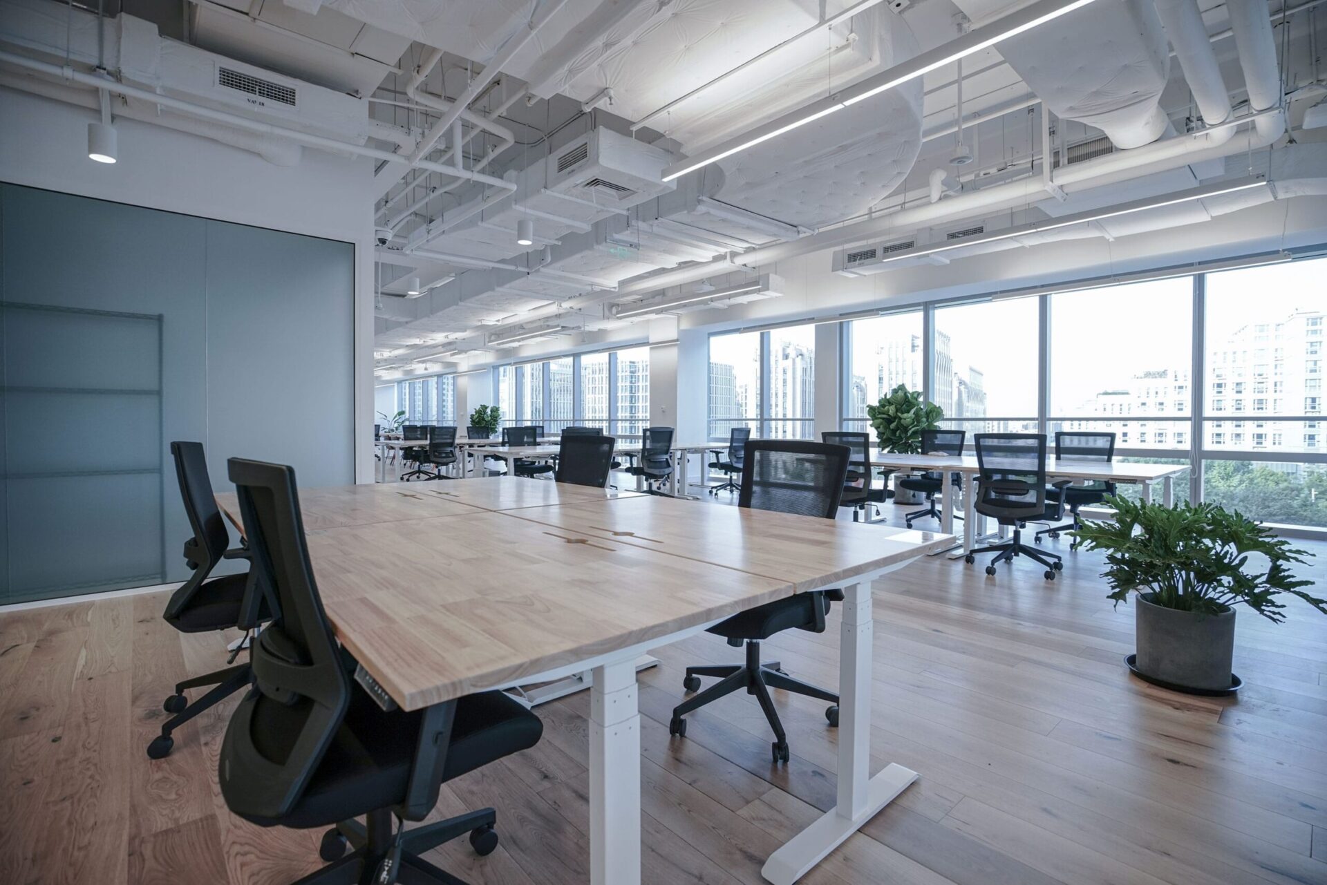 inside office building